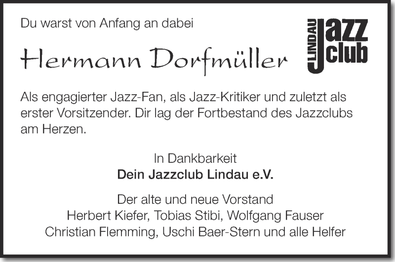  Traueranzeige für Hermann Dorfmüller vom 22.10.2014 aus Schwäbische Zeitung