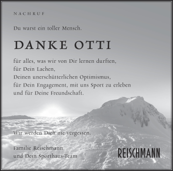 Anzeige von Otti  von Schwäbische Zeitung