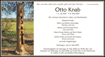 Anzeige von Otto Knab von Schwäbische Zeitung