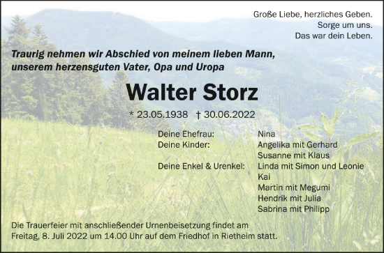 Walter storz discount